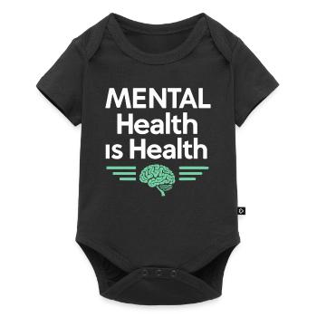 Mental Health Advocate Therapy Support Emotional - Baby Premium short-sleeve bodysuit - black - Front