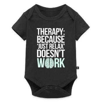 Mental Health Advocate Therapy Support Emotional - Baby Premium short-sleeve bodysuit - black - Front
