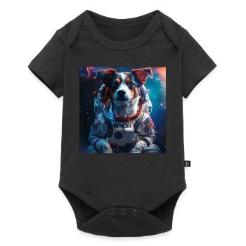 Chien - Body à manches courtes Premium Bébé - noir - Devant