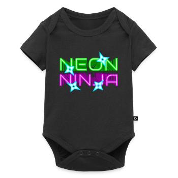 Neon Ninja Festival EDM Music Rave - Baby Premium short-sleeve bodysuit - black - Front