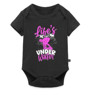 Diver Scuba Diving Life's Better Under Water - Baby Premium short-sleeve bodysuit - black - Front