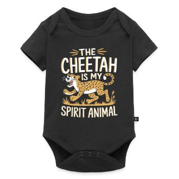 Gepard The Cheetah Is My Spirit Animal Gepard - Baby Premium short-sleeve bodysuit - black - Front