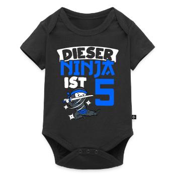 Cette ceinture ninja 5 anniversaire Ninja Ninja L - Body à manches courtes Premium Bébé - noir - Devant