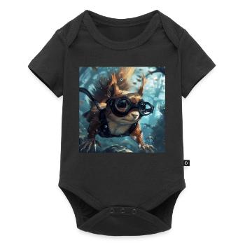 Squirrel - Baby Premium short-sleeve bodysuit - black - Front