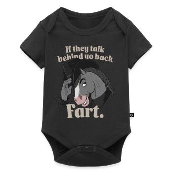 Pferd - Baby Premium Kurzarmbody - Schwarz - Vorne