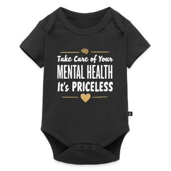 Mental Health Advocate Therapy Support Emotional - Baby Premium short-sleeve bodysuit - black - Front