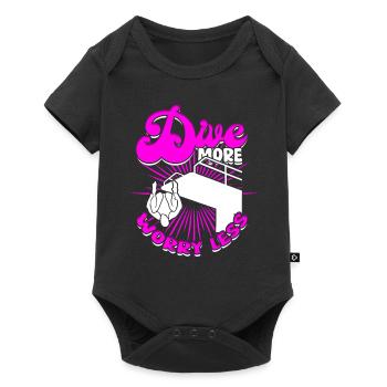 Taucher Sporttauchen Tauchen Dive More Worry Less - Baby Premium Kurzarmbody - Schwarz - Vorne
