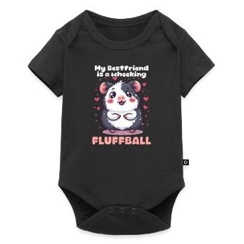 Guinea Pig My Best Friend Is A Wheeking Fluffball - Baby Premium short-sleeve bodysuit - black - Front