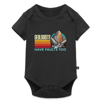 Les géologues ont aussi des failles Aime la collecte de roches - Body à manches courtes Premium Bébé - noir - Devant
