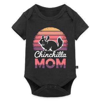 Chinchilla disant maman drôle Chinchilla cadeau - Body à manches courtes Premium Bébé - noir - Devant