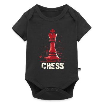 Queen Chess Masterpiece Design - Baby Premium short-sleeve bodysuit - black - Front