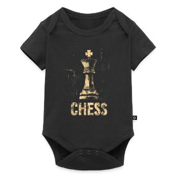 Queen Chess Masterpiece Design - Baby Premium short-sleeve bodysuit - black - Front