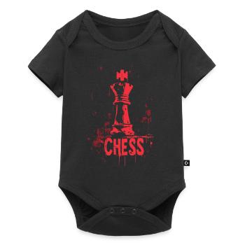 Queen Chess Masterpiece Design - Baby Premium short-sleeve bodysuit - black - Front
