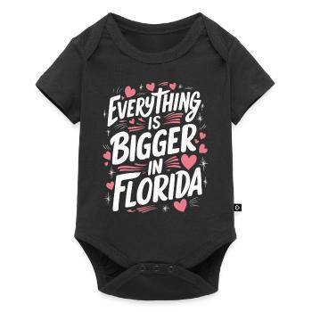 Florida USA America Seed - Baby Premium short-sleeve bodysuit - black - Front