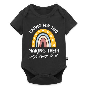 eating for two making their wish come true Design - Baby Premium short-sleeve bodysuit - black - Front