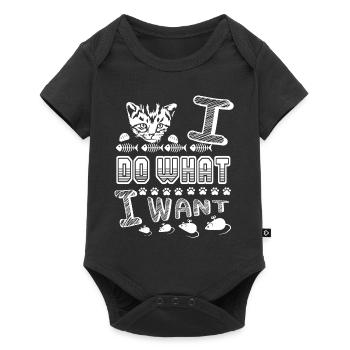 Himalayan cat Himalayan cat I Do What I Want - Baby Premium short-sleeve bodysuit - black - Front