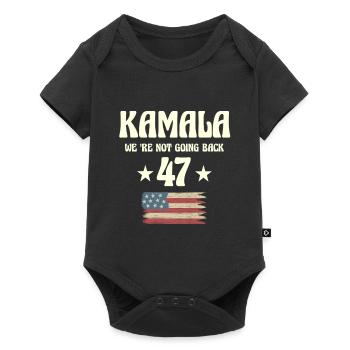 We are not going back kamala Us - Baby Premium short-sleeve bodysuit - black - Front