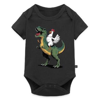 Chicken - Baby Premium short-sleeve bodysuit - black - Front