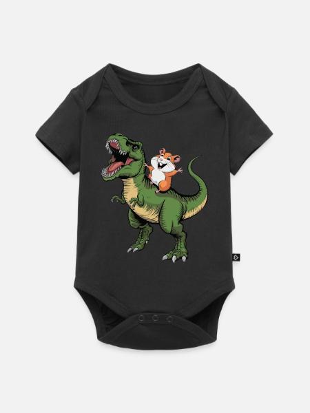 Hamster - Baby Premium Kurzarmbody - Schwarz