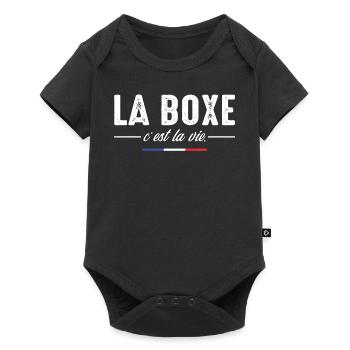Boxen ist Leben Boxen Boxen Fan Boxen Lustig - Baby Premium Kurzarmbody - Schwarz - Vorne