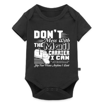 Mail Carrier Don't Mess With Mail Carrier - Baby Premium short-sleeve bodysuit - black - Front