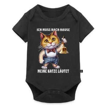 MES BAGUES DE CHAT - Body à manches courtes Premium Bébé - noir - Devant