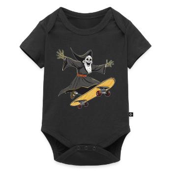 PLANCHE À ROULETTES GRIM REAPER - Body à manches courtes Premium Bébé - noir - Devant