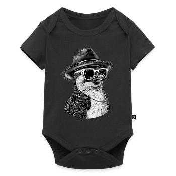 Penguin - Baby Premium short-sleeve bodysuit - black - Front