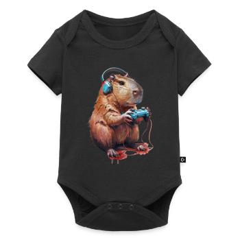 Capybara - Baby Premium short-sleeve bodysuit - black - Front