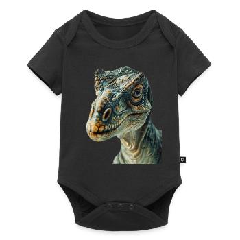 Dinosaure - Body à manches courtes Premium Bébé - noir - Devant
