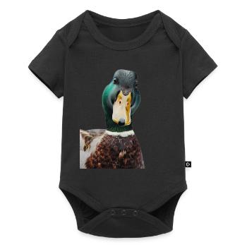 Duck - Baby Premium short-sleeve bodysuit - black - Front
