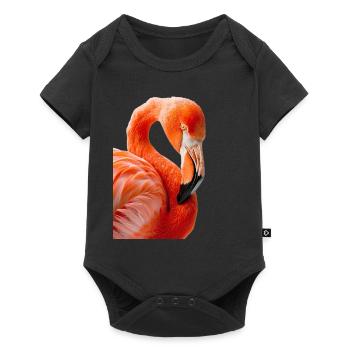 Flamingo - Baby Premium short-sleeve bodysuit - black - Front