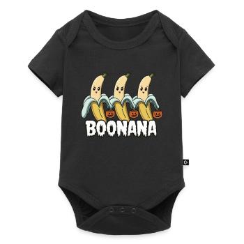 Halloween Boonana Halloween Ghost - Baby Premium short-sleeve bodysuit - black - Front