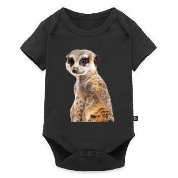 Meerkat - Baby Premium short-sleeve bodysuit - black - Front
