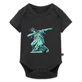 Statue of Liberty Dabbing Patriotic America - Baby Premium short-sleeve bodysuit - black - Front
