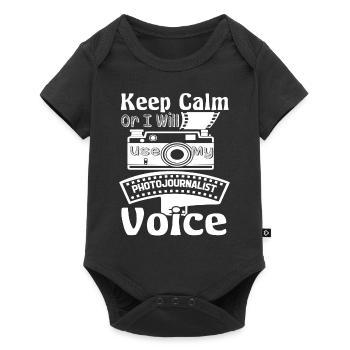 Photojournalist Photojournalist Voice - Baby Premium short-sleeve bodysuit - black - Front