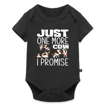 Only one more cow promised - Baby Premium short-sleeve bodysuit - black - Front