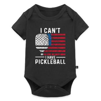 Pickleball Pickleballer USA Dink Paddle hobby - Baby Premium short-sleeve bodysuit - black - Front