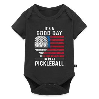 Pickleball Pickleballer USA Dink Paddle hobby - Baby Premium short-sleeve bodysuit - black - Front