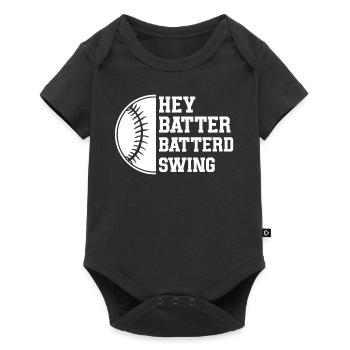 Baseball Sports Joueur de baseball Lanceur Receveur États-Unis - Body à manches courtes Premium Bébé - noir - Devant