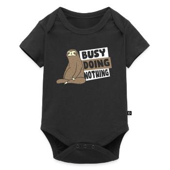 Busy Doing Nothing Brown-Throated Pilosa Folivora - Baby Premium short-sleeve bodysuit - black - Front
