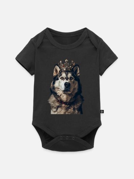 Alaskan Malamute - Baby Premium Kurzarmbody - Schwarz