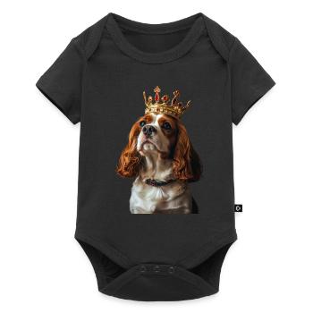 Cavalier King Charles Spaniel - Baby Premium short-sleeve bodysuit - black - Front