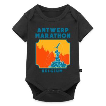 Antwerp Marathon - Belgium - Baby Premium short-sleeve bodysuit - black - Front