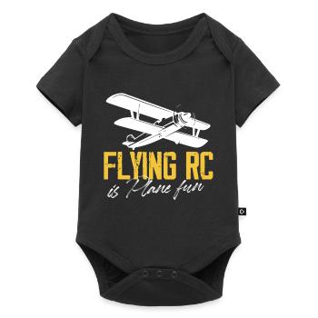 flying rc is plane fun Design for a rc plane - Baby Premium Kurzarmbody - Schwarz - Vorne