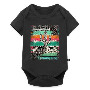 Serape Western Cowgirls Cowboys Cactus Succulents - Baby Premium short-sleeve bodysuit - black - Front