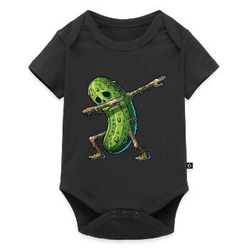 Zombie Cucumber for Halloween - Baby Premium short-sleeve bodysuit - black - Front