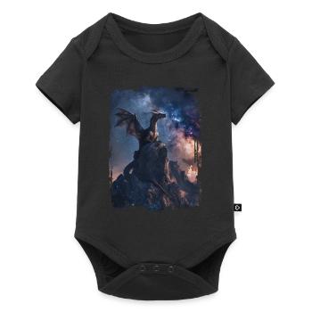 Kite - Baby Premium short-sleeve bodysuit - black - Front