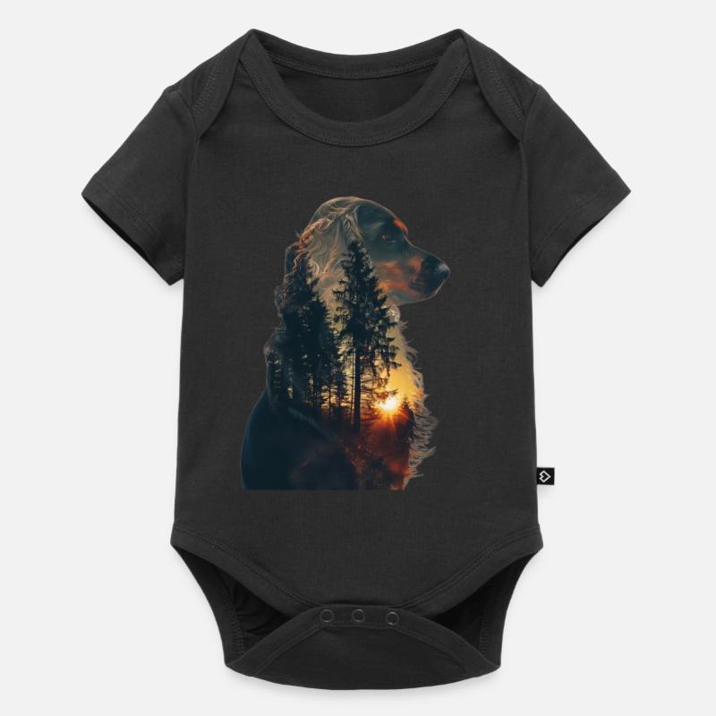 Cocker Spaniel - Baby Premium Kurzarmbody - Schwarz
