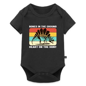 Fossil Hunter Bones In The Ground Paleontologist - Baby Premium short-sleeve bodysuit - black - Front